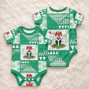 Nigeria Christmas Baby Onesie Patchwork Style