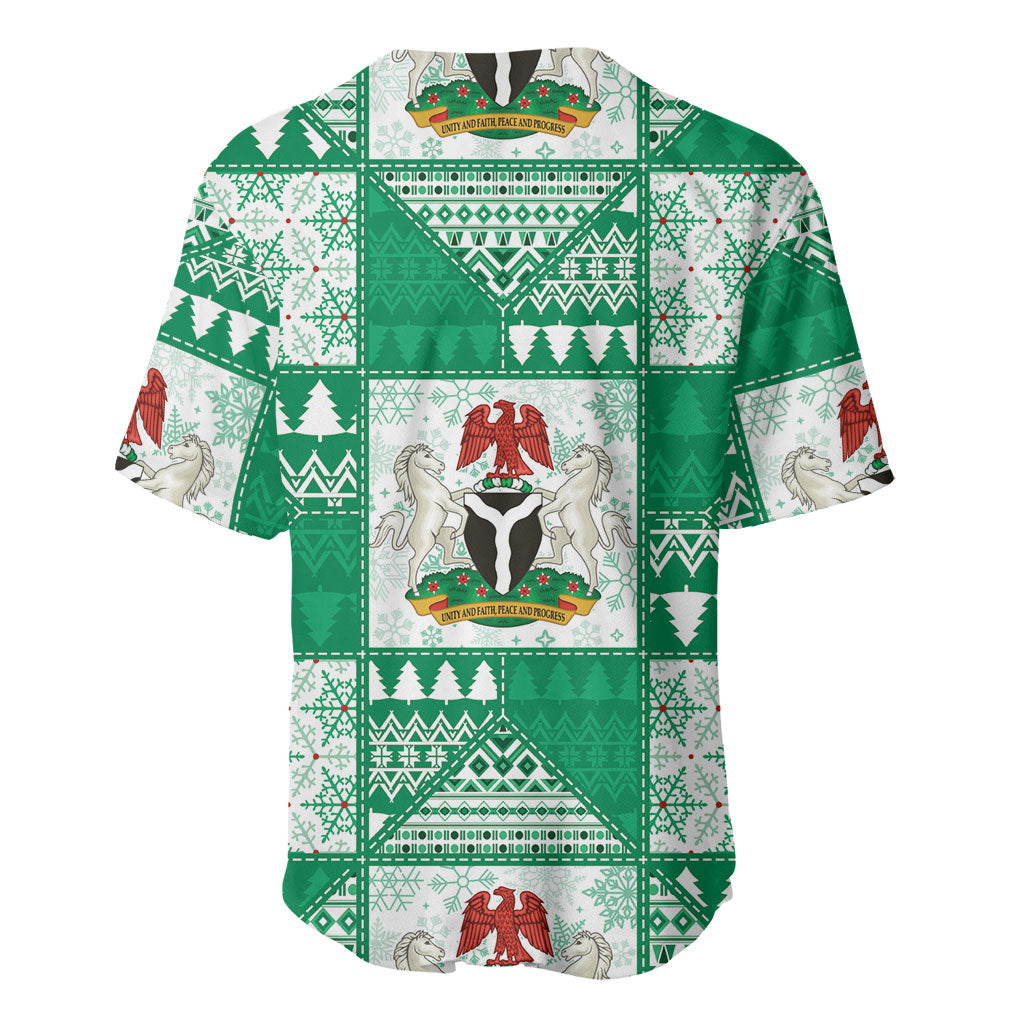 Nigeria Christmas Baseball Jersey Patchwork Style