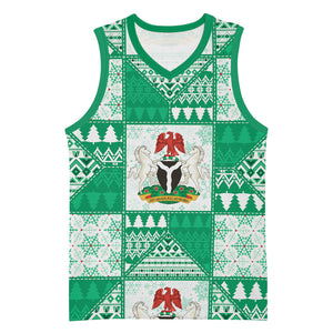 Nigeria Christmas Basketball Jersey Patchwork Style