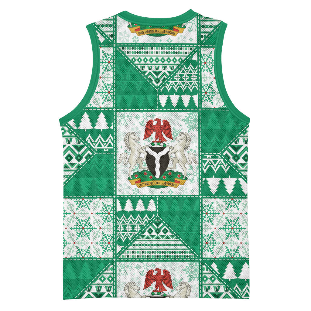 Nigeria Christmas Basketball Jersey Patchwork Style