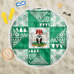 Nigeria Christmas Beach Blanket Patchwork Style