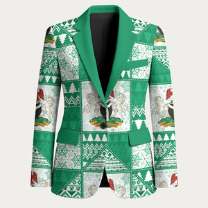 Nigeria Christmas Blazer Patchwork Style
