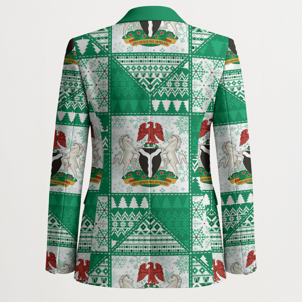 Nigeria Christmas Blazer Patchwork Style