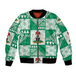 Nigeria Christmas Bomber Jacket Patchwork Style
