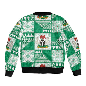 Nigeria Christmas Bomber Jacket Patchwork Style