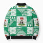 Nigeria Christmas Bomber Puffer Jacket Patchwork Style
