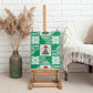 Nigeria Christmas Canvas Wall Art Patchwork Style