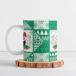 Nigeria Christmas Ceramic Mug Patchwork Style