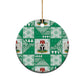 Nigeria Christmas Ceramic Ornament Patchwork Style