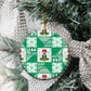 Nigeria Christmas Ceramic Ornament Patchwork Style