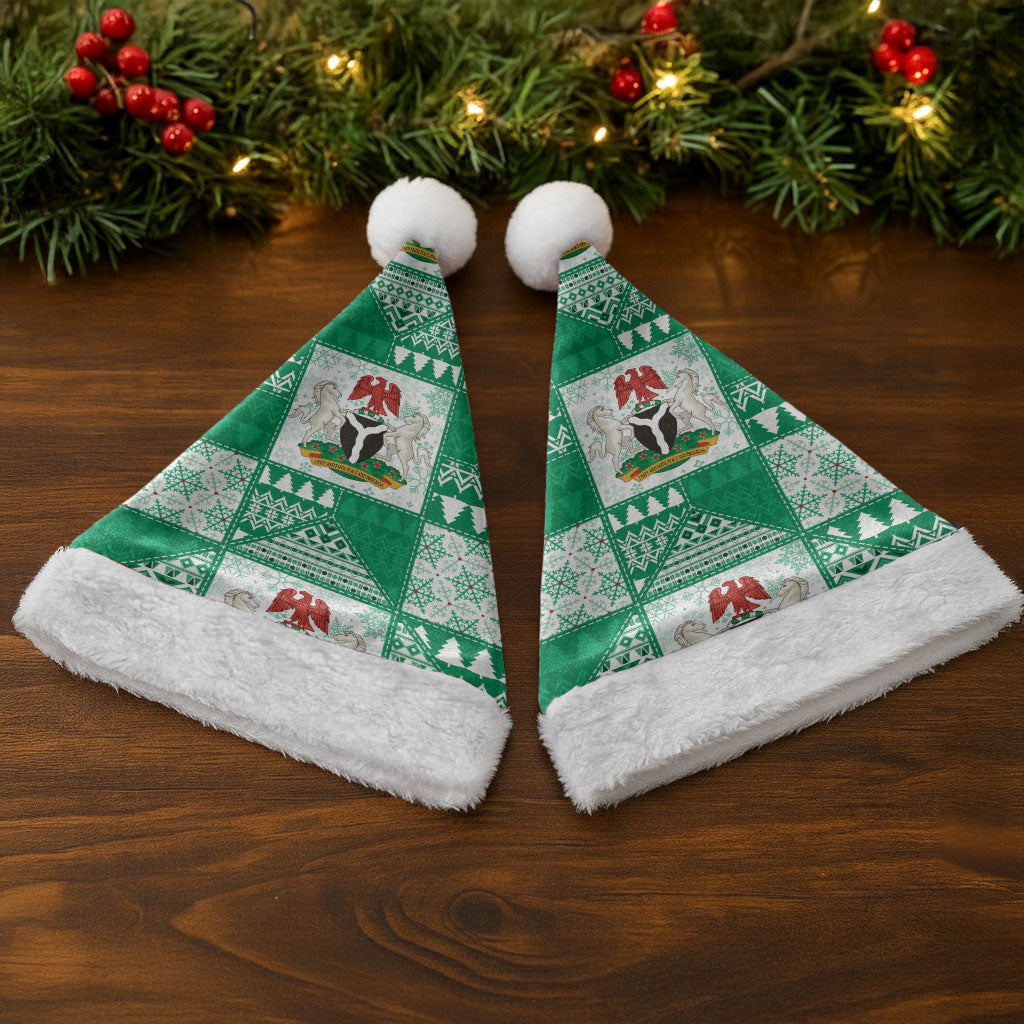 Nigeria Christmas Santa Hat Patchwork Style