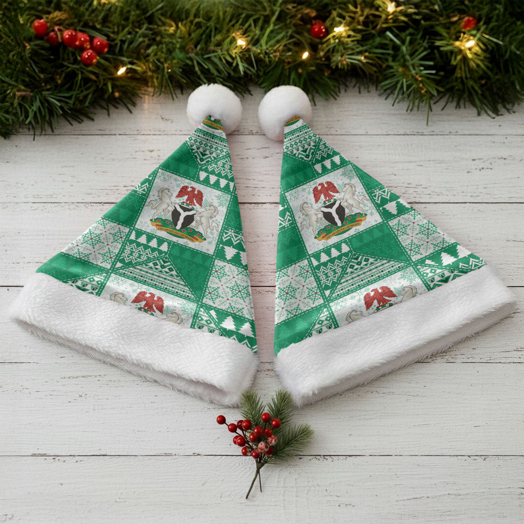 Nigeria Christmas Santa Hat Patchwork Style
