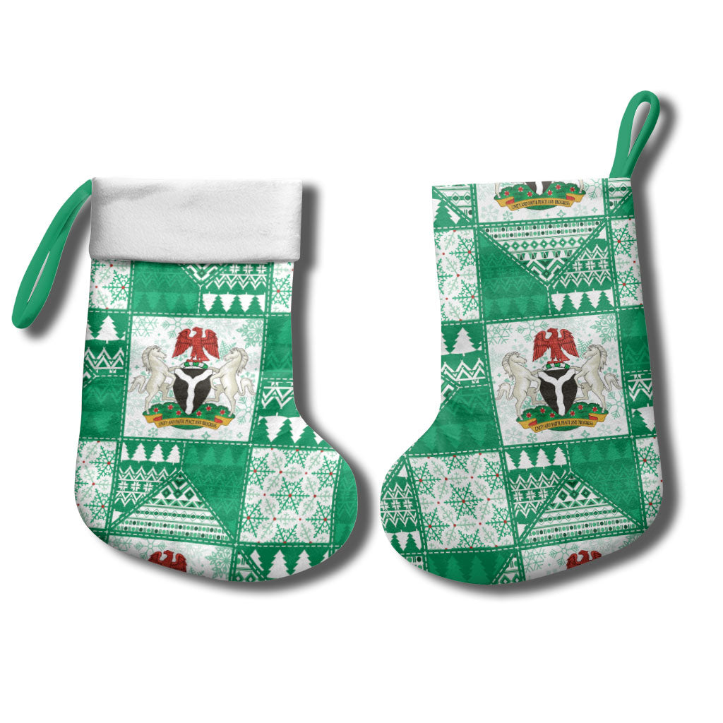 Nigeria Christmas Stocking Patchwork Style