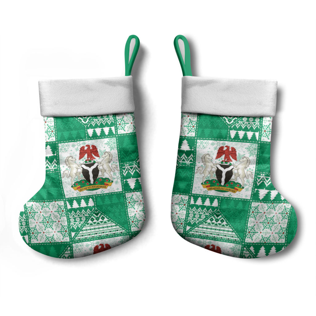 Nigeria Christmas Stocking Patchwork Style