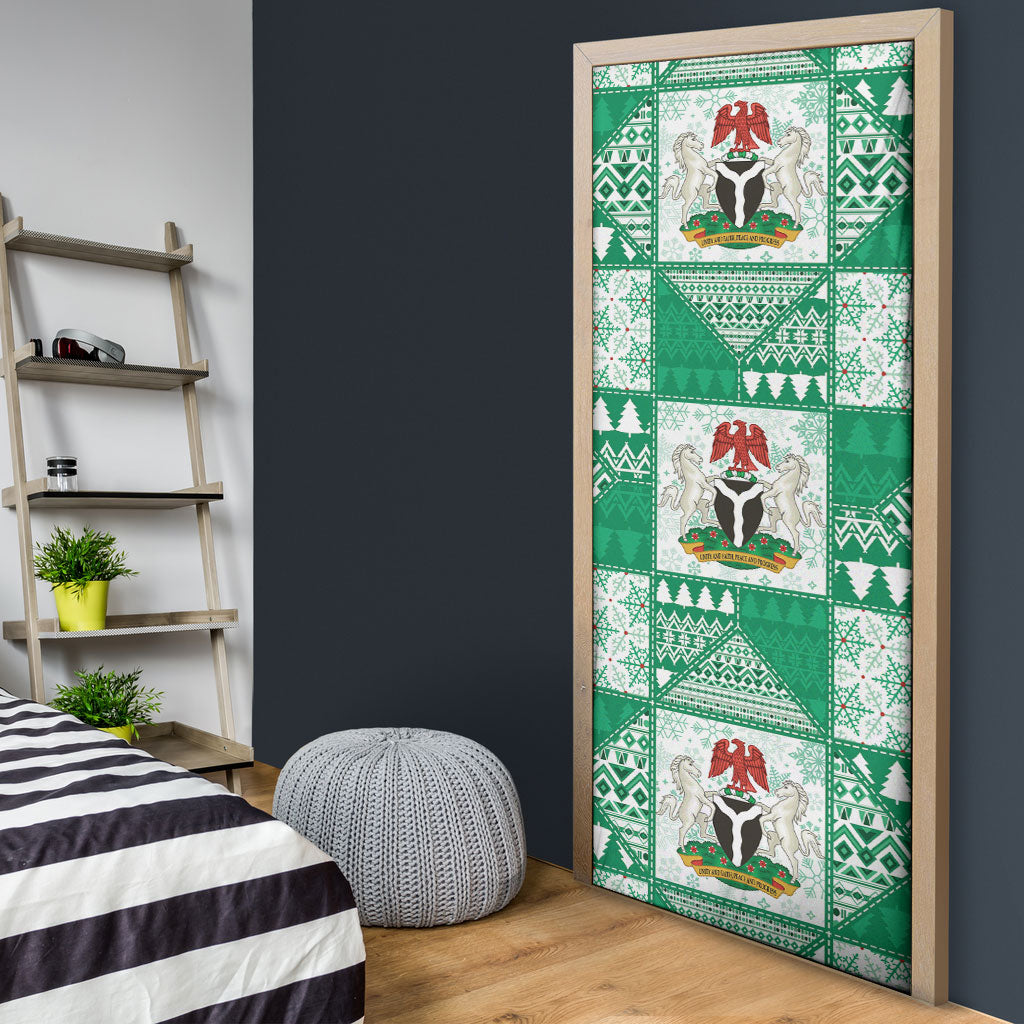 Nigeria Christmas Door Cover Patchwork Style