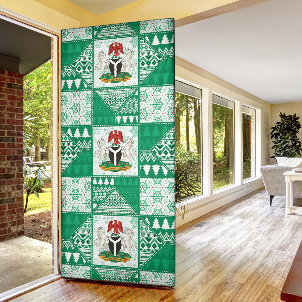 Nigeria Christmas Door Cover Patchwork Style