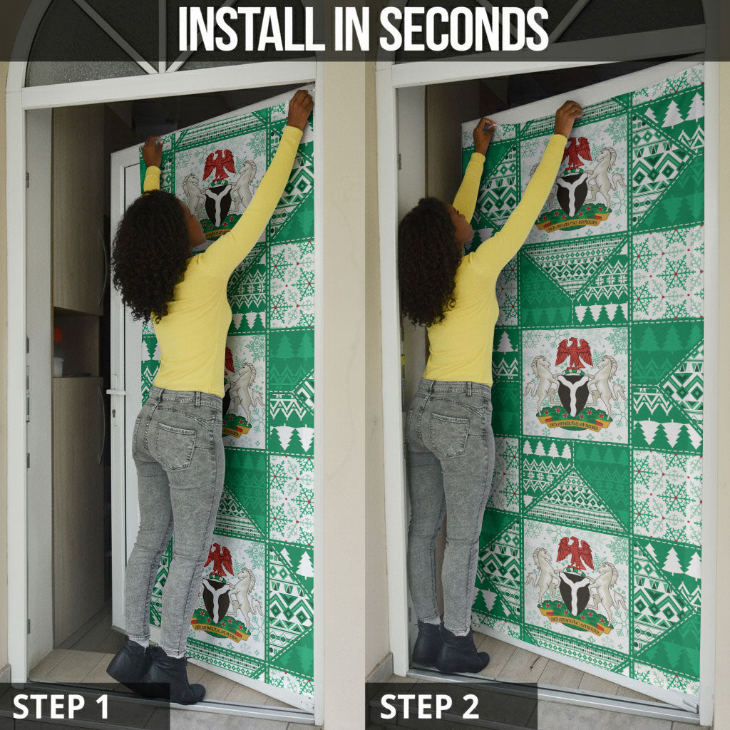 Nigeria Christmas Door Cover Patchwork Style