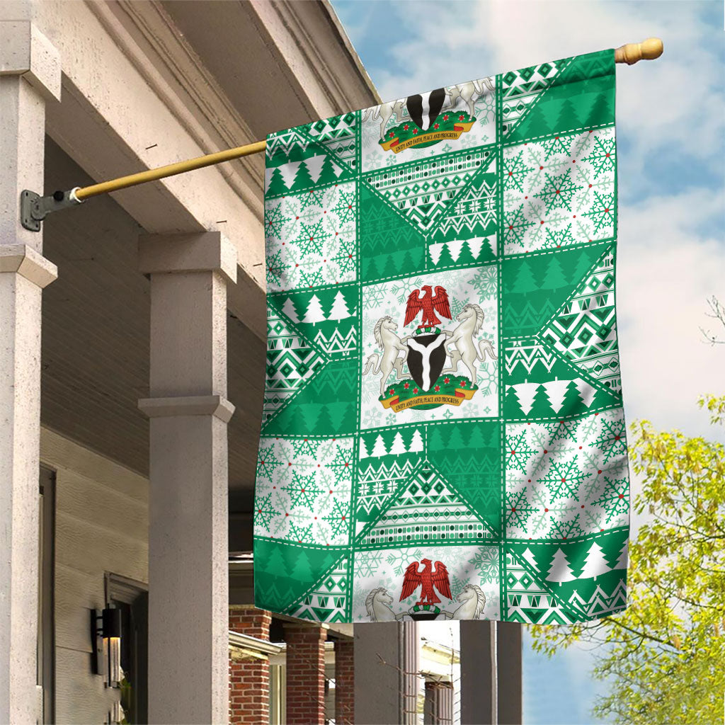 Nigeria Christmas Garden Flag Patchwork Style