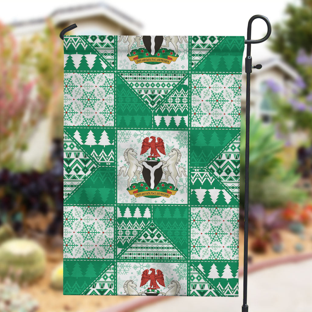 Nigeria Christmas Garden Flag Patchwork Style
