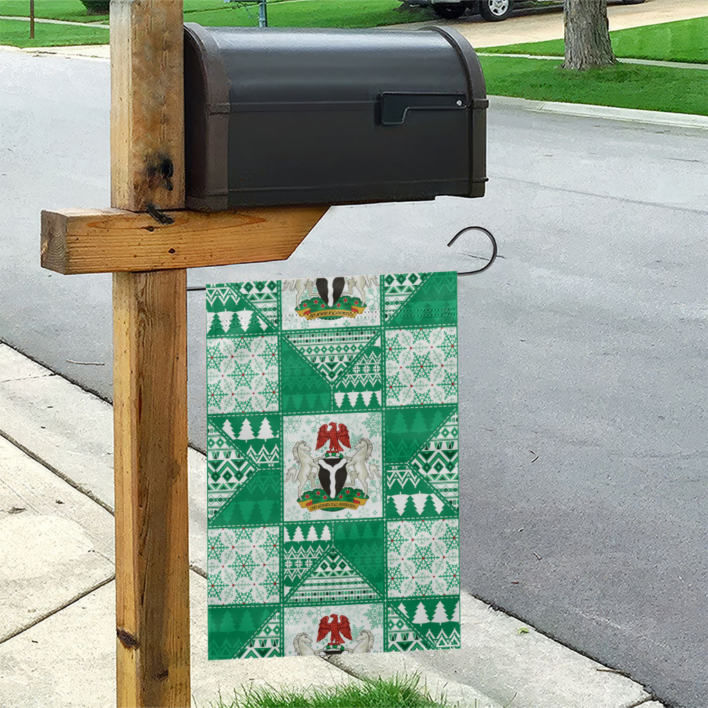 Nigeria Christmas Garden Flag Patchwork Style