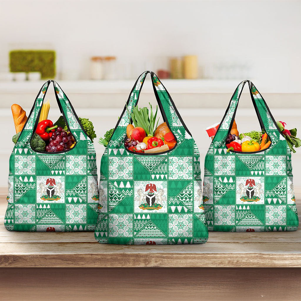 Nigeria Christmas Grocery Bag Patchwork Style