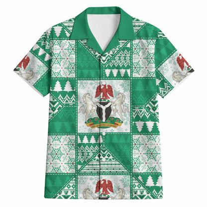 Nigeria Christmas Hawaiian Shirt Patchwork Style