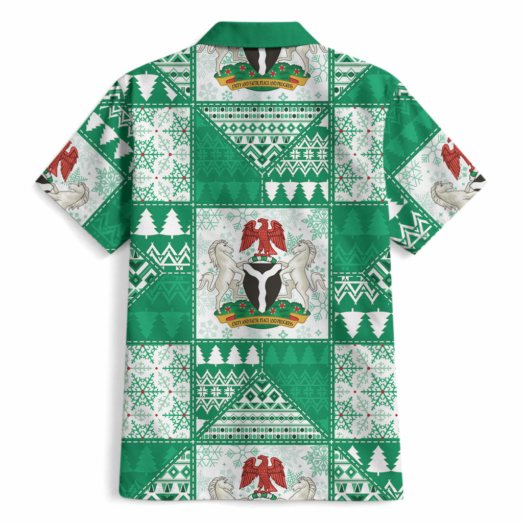 Nigeria Christmas Hawaiian Shirt Patchwork Style