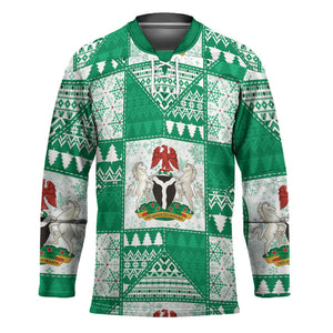 Nigeria Christmas Hockey Jersey Patchwork Style