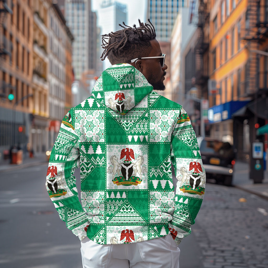 Nigeria Christmas Hoodie Patchwork Style