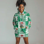 Nigeria Christmas Hoodie Dress Patchwork Style