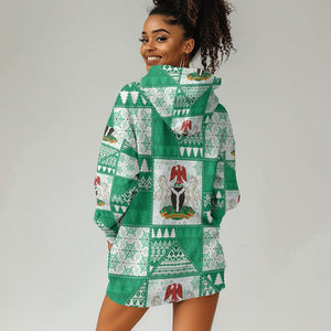 Nigeria Christmas Hoodie Dress Patchwork Style