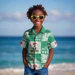 Nigeria Christmas Kid Hawaiian Shirt Patchwork Style