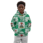 Nigeria Christmas Kid Hoodie Patchwork Style