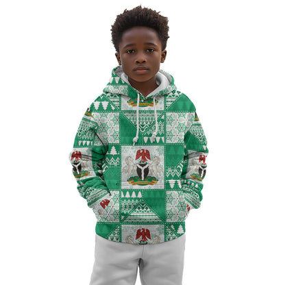 Nigeria Christmas Kid Hoodie Patchwork Style