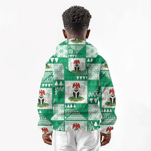 Nigeria Christmas Kid Hoodie Patchwork Style