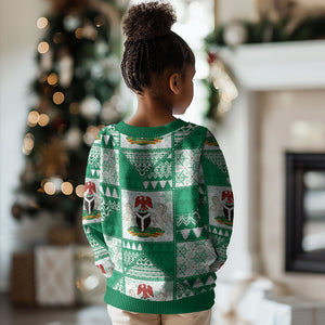 Nigeria Christmas Kid Ugly Christmas Sweater Patchwork Style