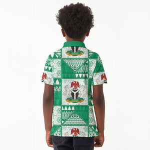 Nigeria Christmas Kid Polo Shirt Patchwork Style