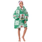 Nigeria Christmas Kid Wearable Blanket Hoodie Patchwork Style