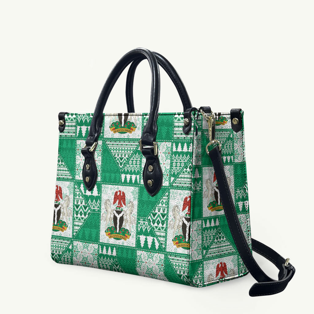 Nigeria Christmas Leather Bag Patchwork Style