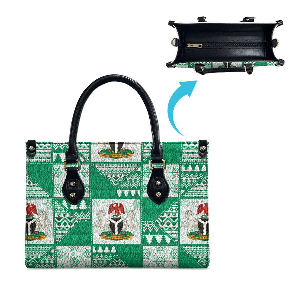 Nigeria Christmas Leather Bag Patchwork Style