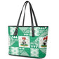 Nigeria Christmas Leather Tote Bag Patchwork Style