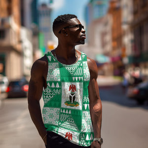 Nigeria Christmas Men Tank Top Patchwork Style