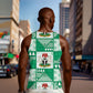 Nigeria Christmas Men Tank Top Patchwork Style