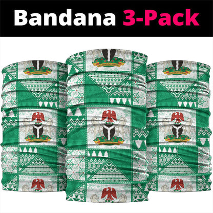 Nigeria Christmas Neck Gaiter Patchwork Style