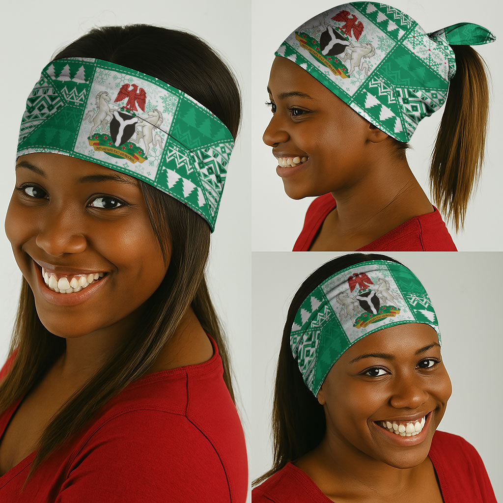 Nigeria Christmas Neck Gaiter Patchwork Style