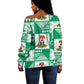 Nigeria Christmas Off Shoulder Sweater Patchwork Style