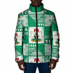 Nigeria Christmas Padded Jacket Patchwork Style