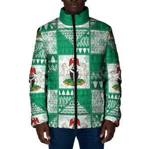 Nigeria Christmas Padded Jacket Patchwork Style