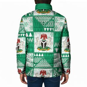 Nigeria Christmas Padded Jacket Patchwork Style