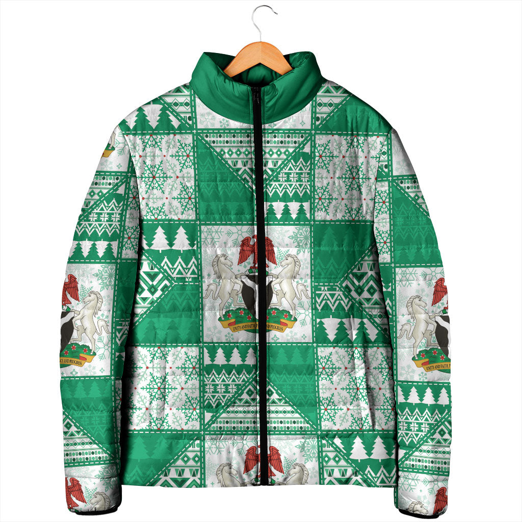 Nigeria Christmas Padded Jacket Patchwork Style